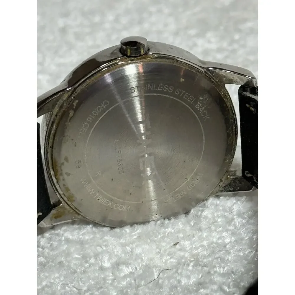 Timex Easy Reader Watch Analog Display, Indiglo Watch Dial Stainless Steel Back